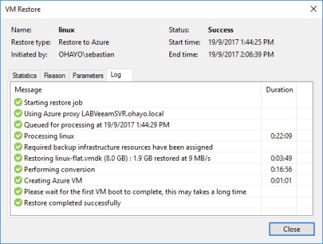 azure restore 12